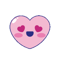 Gif animé coeur gros yeux
